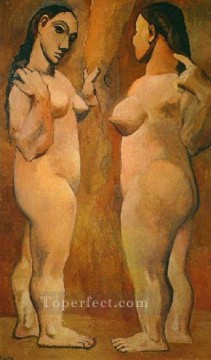 Deux femmes nues 1906 Cubistas Pinturas al óleo
